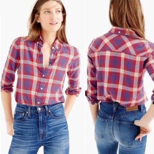 ⬇️$20 J Crew Shrunken Boy Plaid Shirt